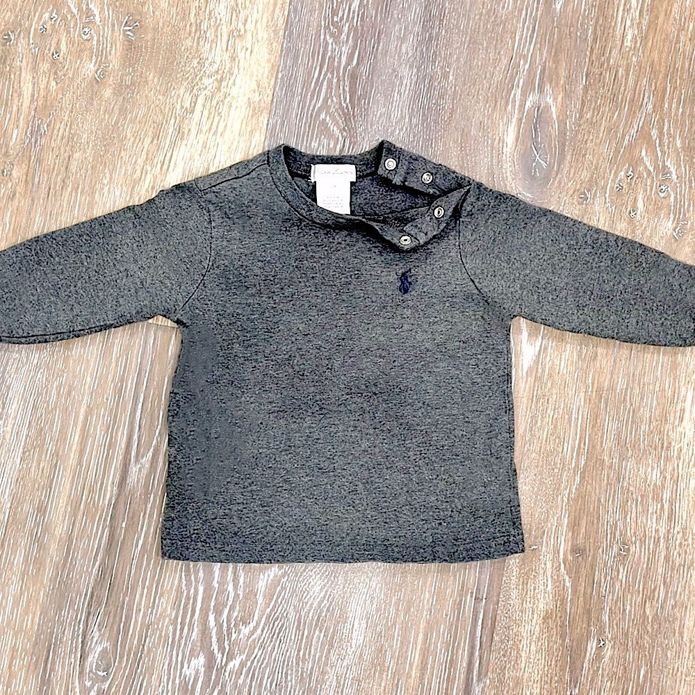 EUC Ralph Lauren Baby Boys Cotton Jersey Long Sleeve T-Shirt